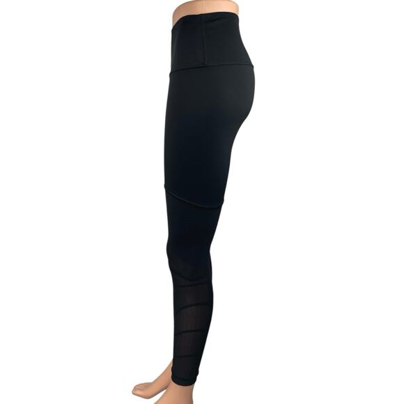 Lululemon Sheer Will HR Black Skinny Mid Rise Athletic Tight Leggings Pants 4 - Picture 2 of 4